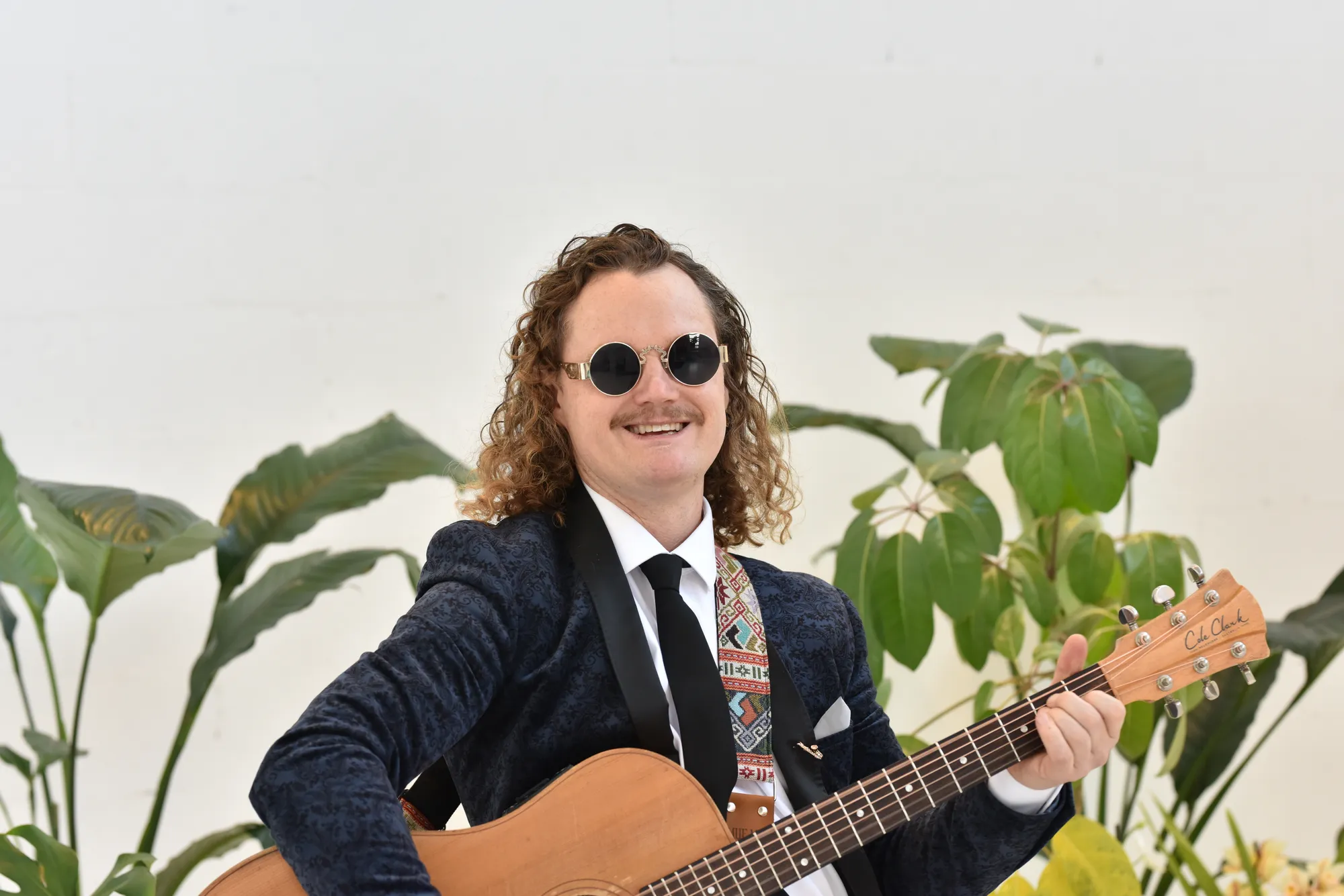 Ian performing at a wedding