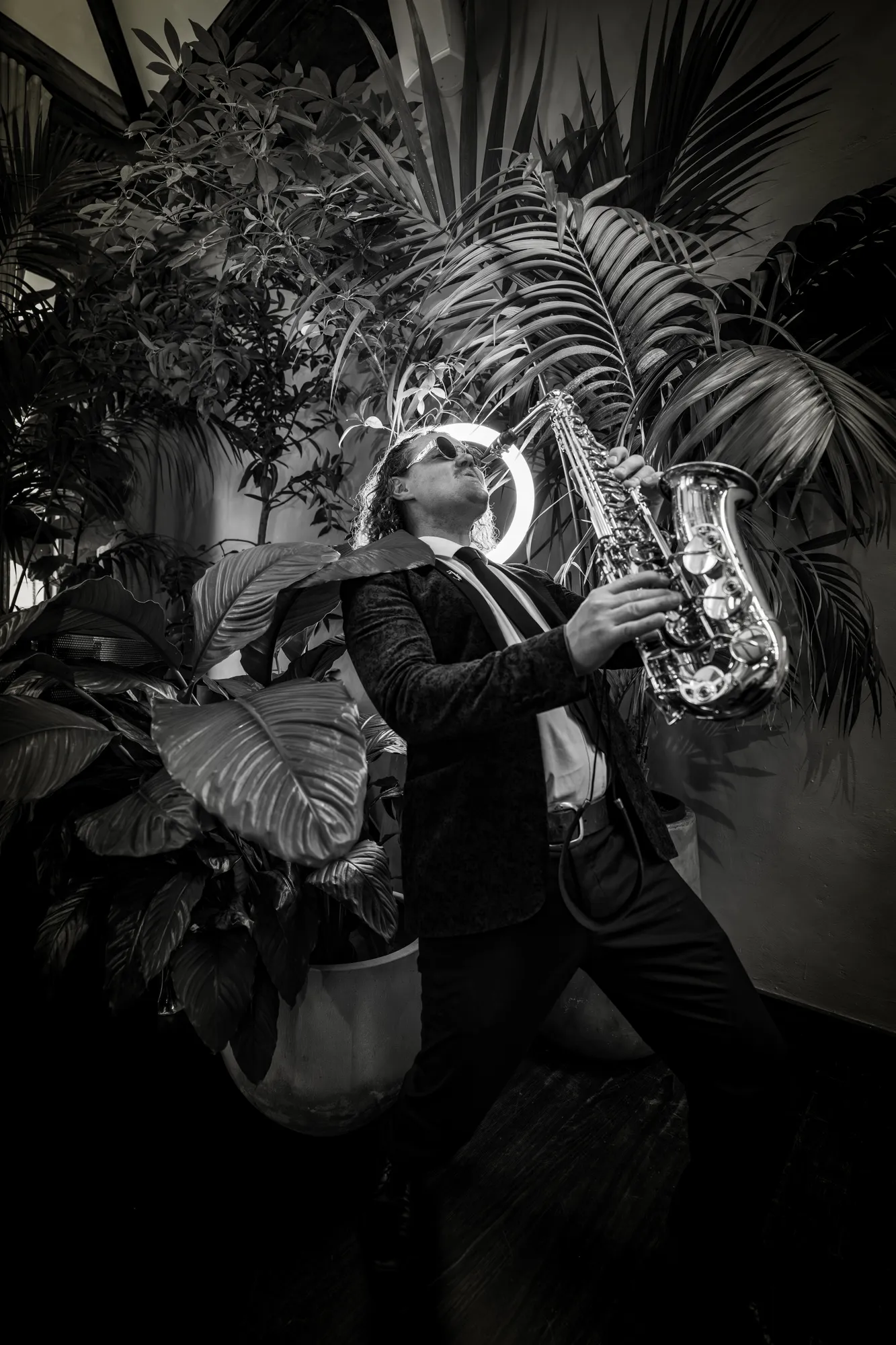 Ian performing at a wedding